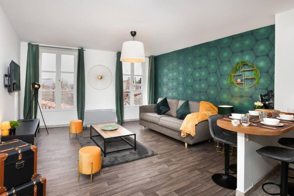 Апартаменты N3 Des Etudes Duplex Hypercentre Wifi Conciergeriedamecarcas Каркассон Экстерьер фото